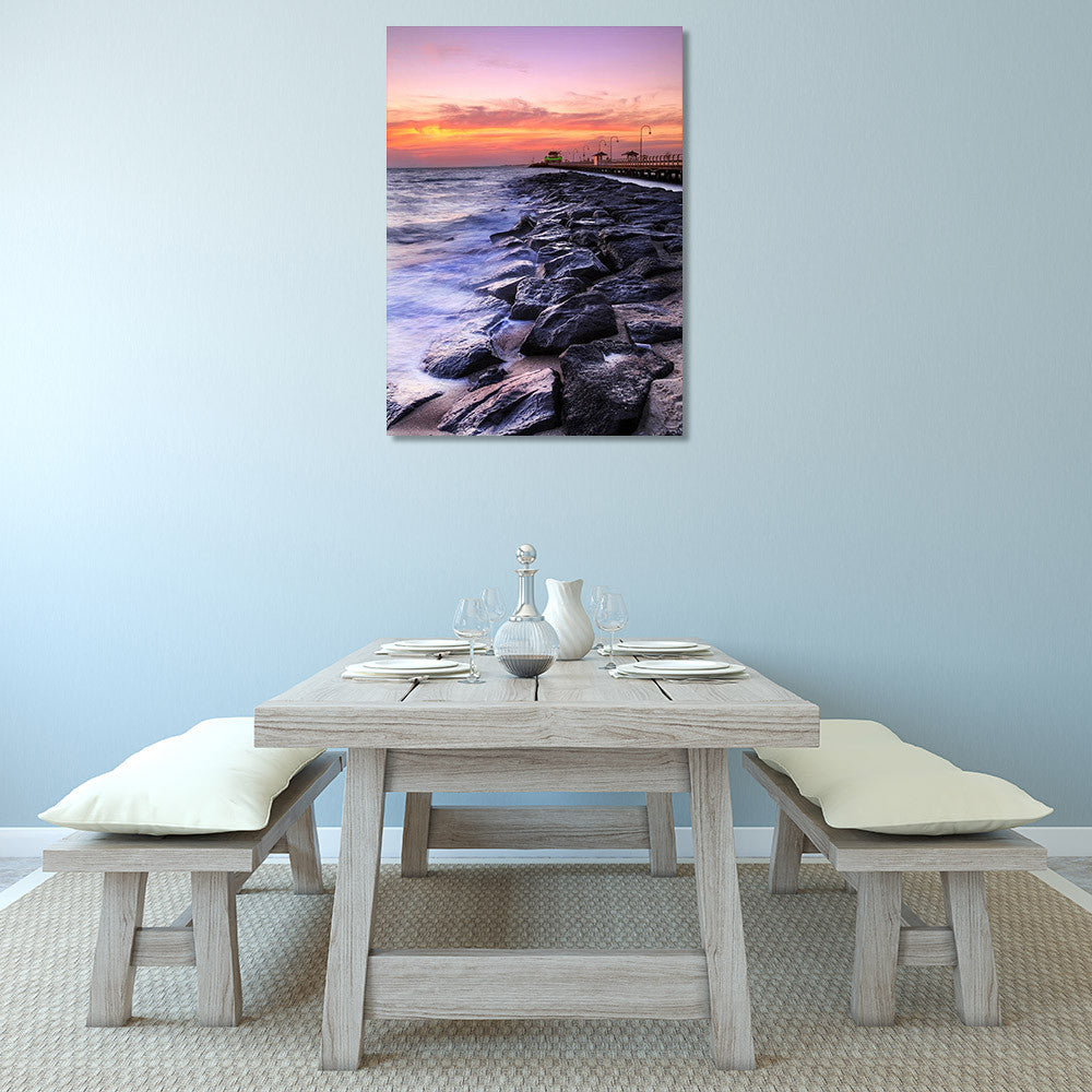 St Kilda Pier Australia Wall Art Print on the wall