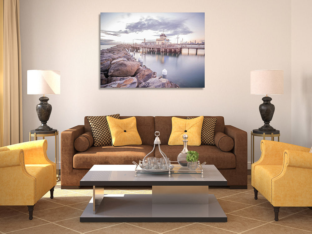 St Kilda Pier Melbourne Wall Art Print on the wall