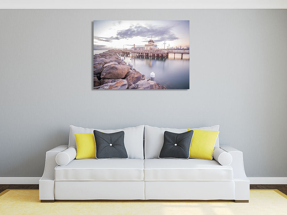 St Kilda Pier Melbourne Wall Art Print on the wall