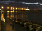 St Kilda Pier Night Lights Wall Art Print