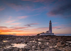 St Mary's Island England Wall Art Print