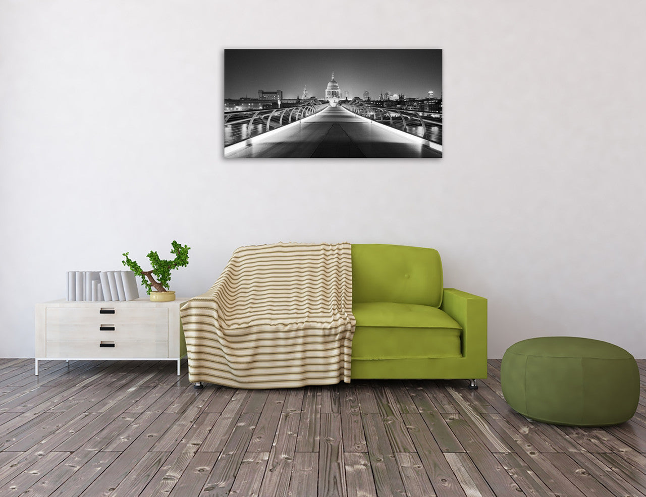 St Paul Cathedral London Wall Art Print on the wall