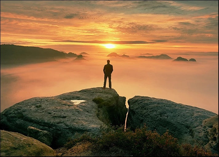 Standing Alone Wall Art Print