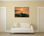 Standing Alone Wall Art Print on the wall