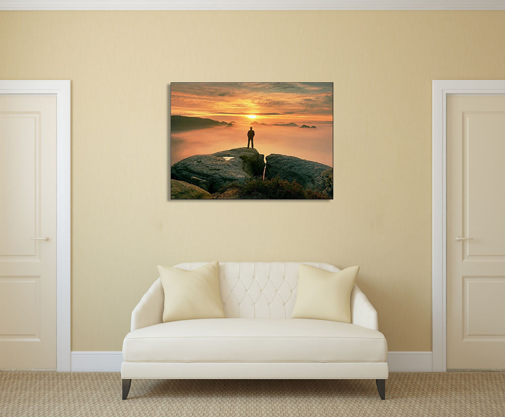 Standing Alone Wall Art Print on the wall