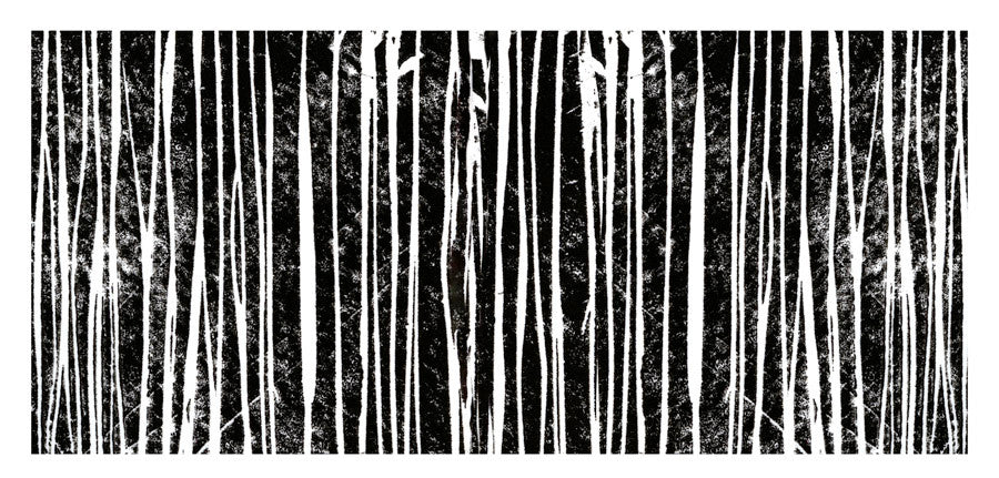 Starkly Lined D Wall Art Print