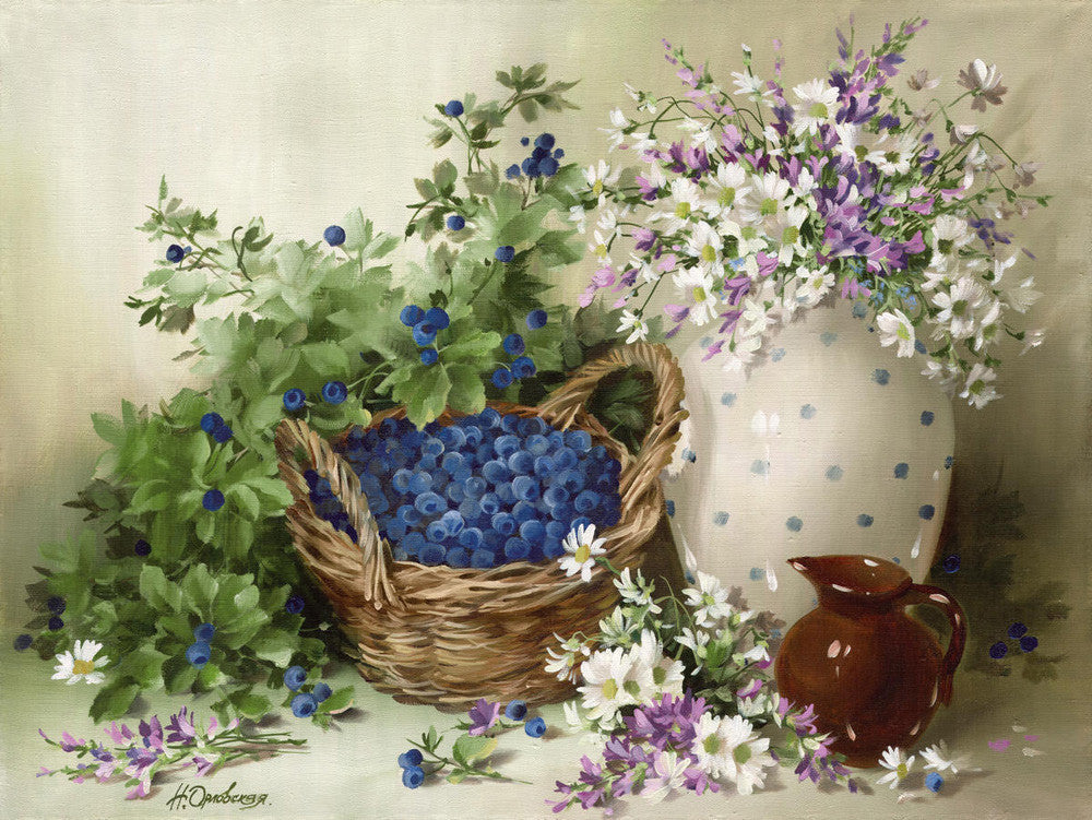 Still Life With Berries Wall Art Print