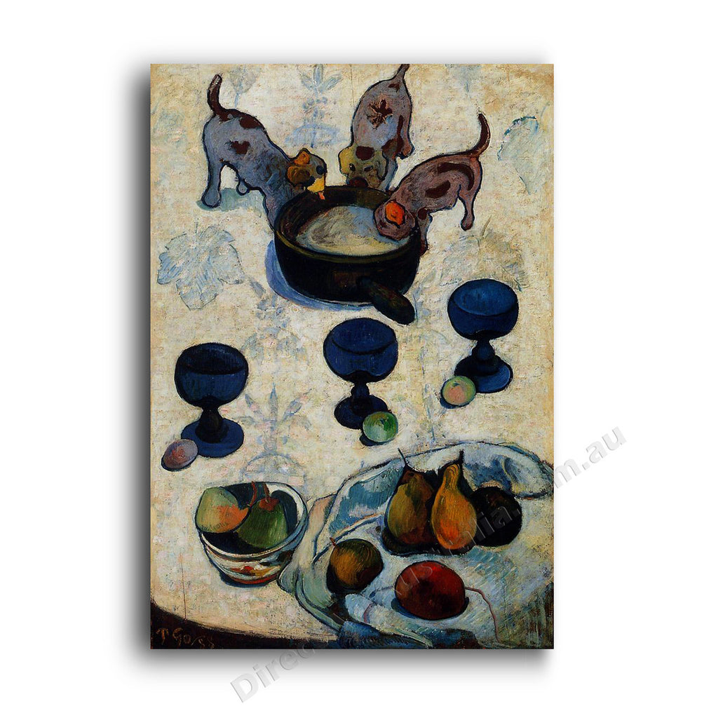Still Life with Three Puppies