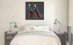Stilettos II Wall Art Print on the wall