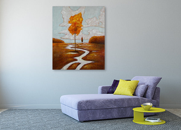 Stream on the wall