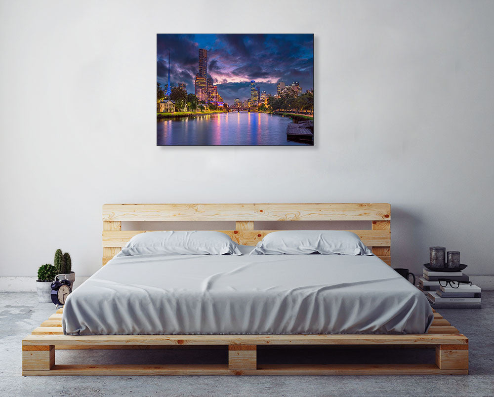 Summer Sunset Australia Wall Art Print on the wall