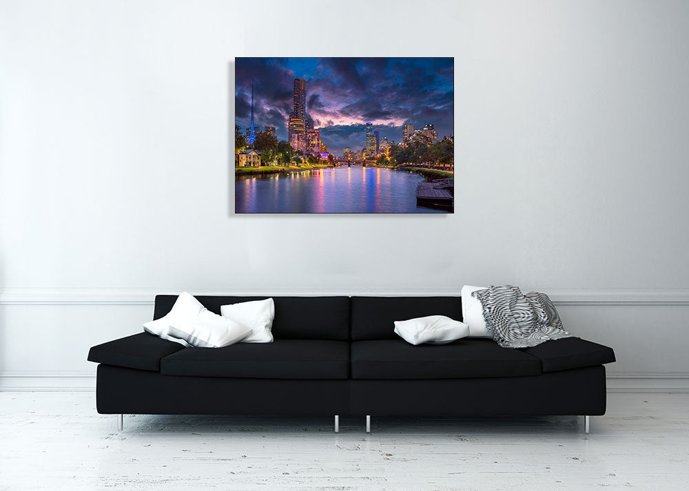 Summer Sunset Australia Wall Art Print on the wall