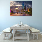Summer Sunset Melbourne Wall Art Print on the wall