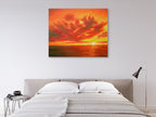 Sundown on the wall