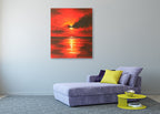 Sunrise on the wall