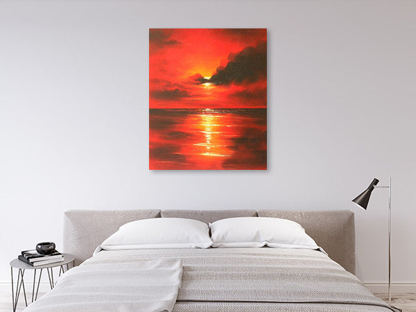 Sunrise on the wall