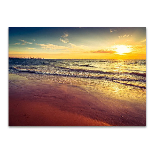 Sunset at Glenelg Beach Wall Art Print