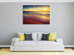 Sunset at Glenelg Beach Wall Art Print on the wall