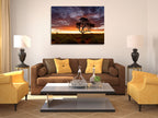Sunset at Pilbara Region Wall Art Print on the wall