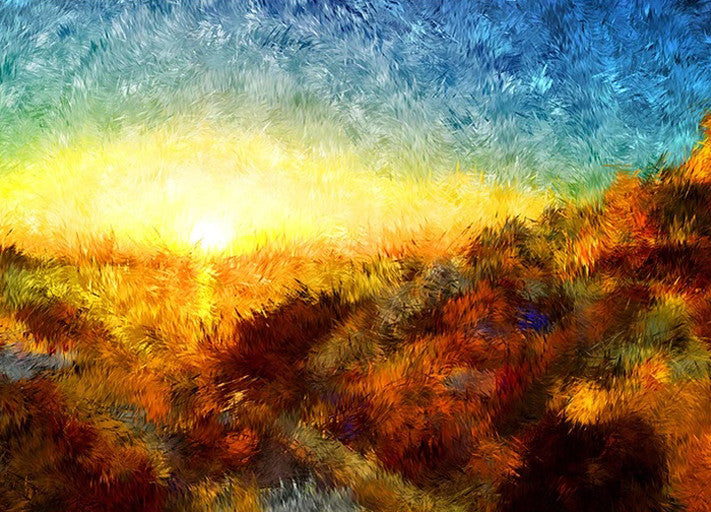 Sunset in Greece Wall Art Print