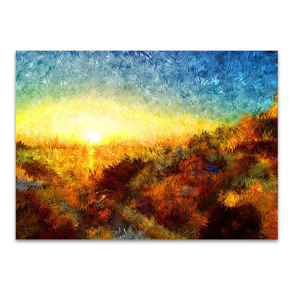 Sunset in Greece Wall Art Print