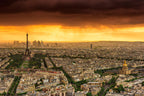 Sunset to Paris Wall Art Print