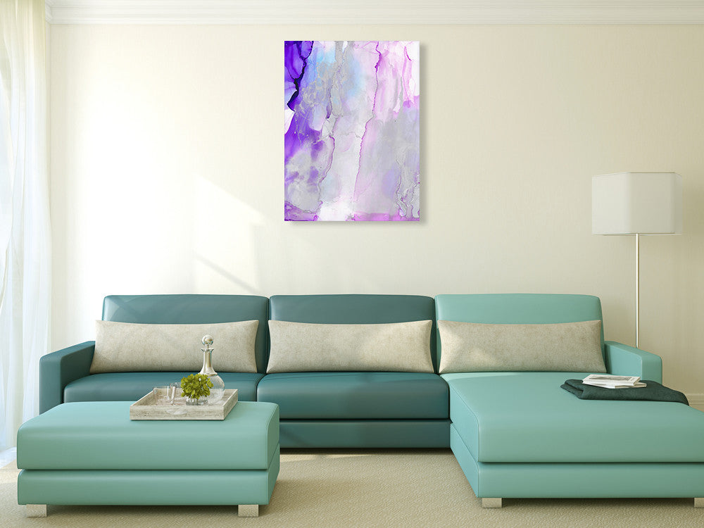 Super Nova Ink Flow Wall Art Print on the wall