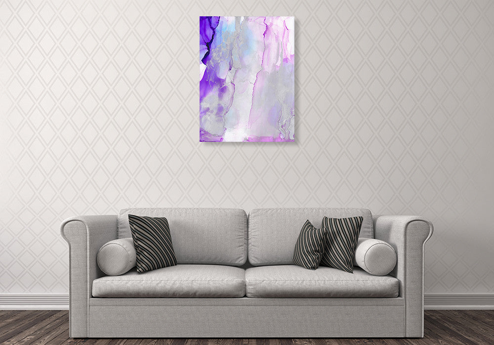 Super Nova Ink Flow Wall Art Print on the wall