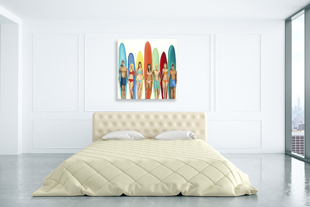 Surfing Sports Wall Print on the wall