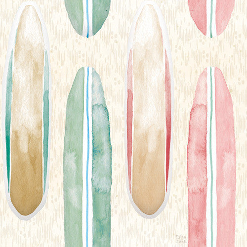 Surfs Up Pattern VIIIA Wall Art Print