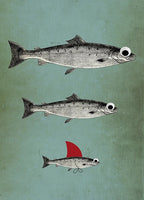 Surviving Fish Wall Art Print