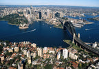 Sydney City Aerial View Wall Print