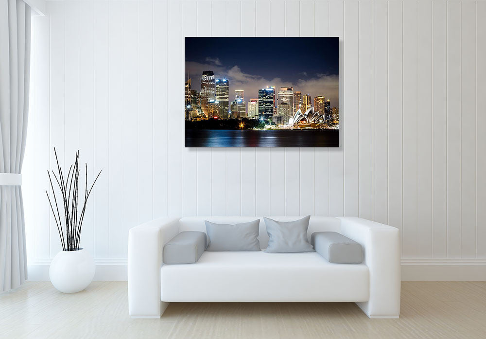 Sydney City Center Wall Art Print on the wall