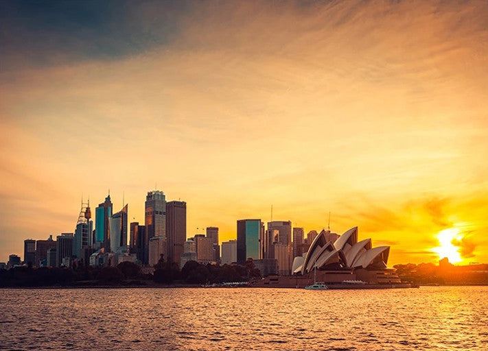Sydney City Sunset Wall Art Print