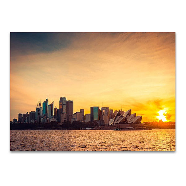 Sydney City Sunset Wall Art Print