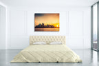 Sydney City Sunset Wall Art Print on the wall