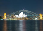 Sydney Harbour Bridge at Night Wall Print