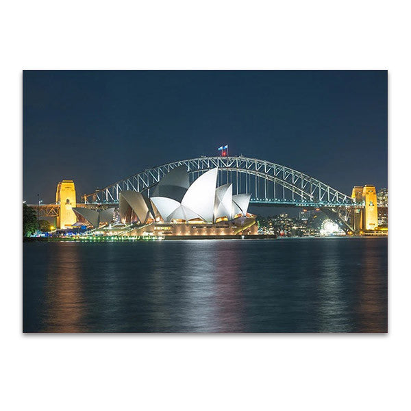 Sydney Harbour Bridge at Night Wall Print