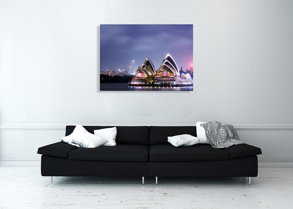 Sydney The Opera House Wall Art Print on the wall