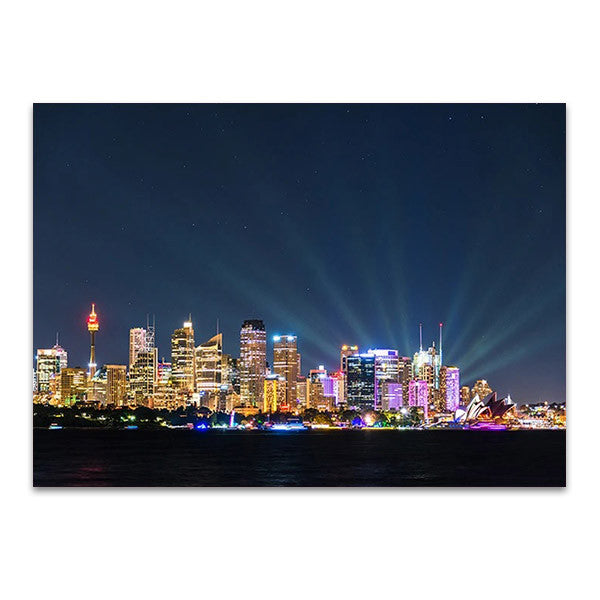 Sydney at Night Wall Art Print