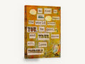 Be Kind Bird Collage, kindness quote bird typography art, animal canvas wall art print ready to hang