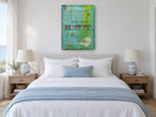 Beautiful Bird Affirmation animal canvas print on the wall of a bedroom