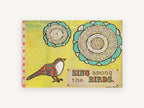 Sing Among Birds, folk art bird quote illustration, animal canvas wall art print, front view