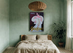 Eblouissant Paris Atelier vintage canvas print on the wall of a bedroom