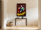Leaping Knish Man kitchen canvas print on the wall of a hallway