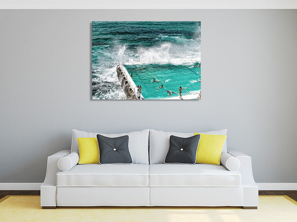 Tasman Sea Australia Wall Art Print on the wall