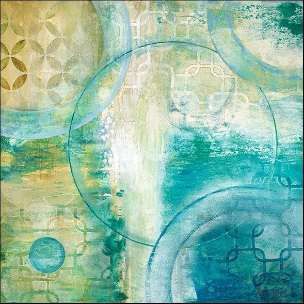 Teal Aire I Wall Art Print