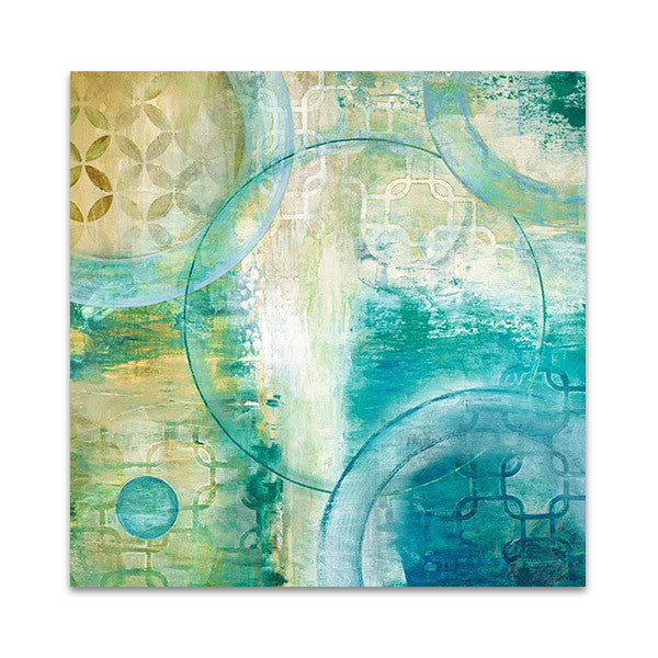 Teal Aire I Wall Art Print
