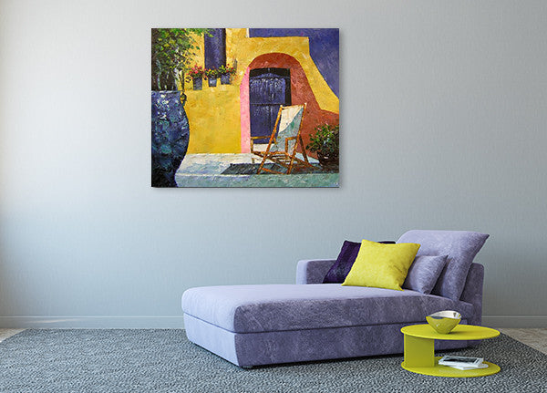 Terrace on the wall
