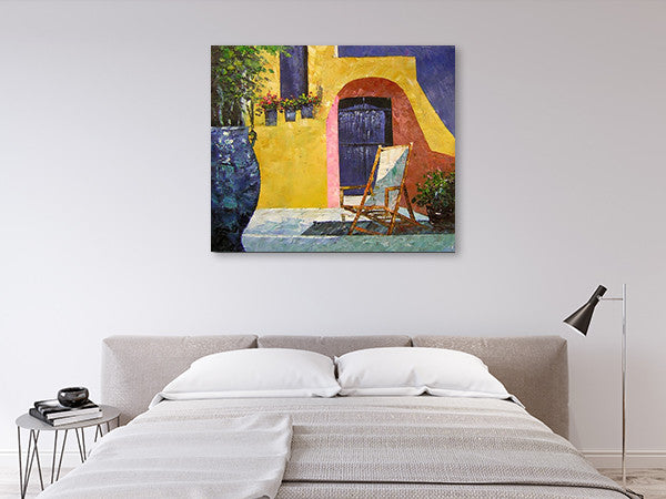 Terrace on the wall